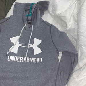 Grey under armor hoodie